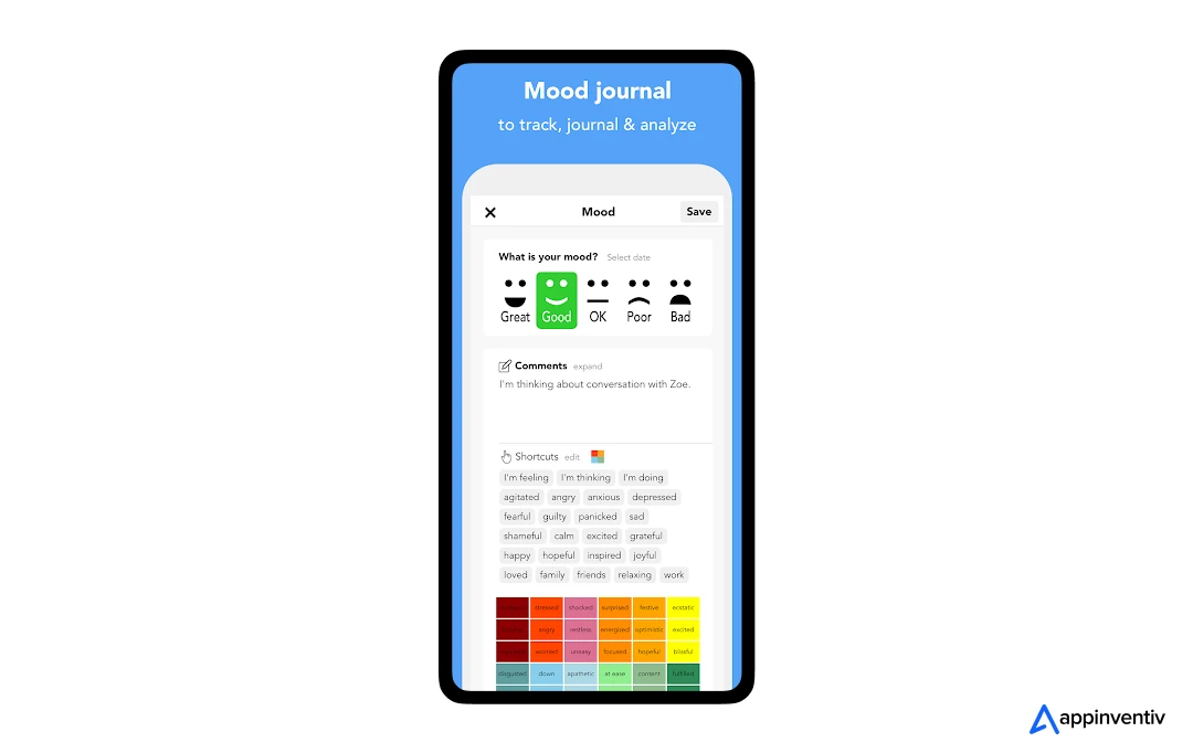 Moodfit’s Mood and Activity Tracking