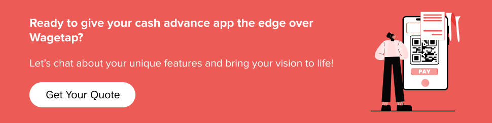 Consult Appinventiv's dev experts to add custom features to your cash advance app. 