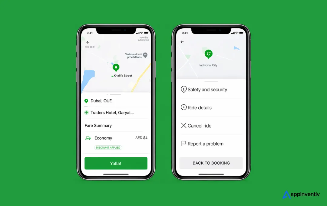 Hala taxi app UI/UX