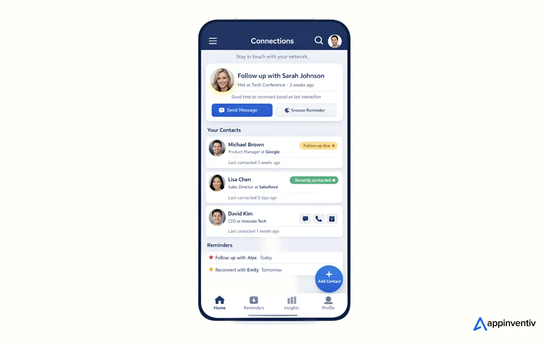 Networking Reminder Apps Networking Reminder Apps
