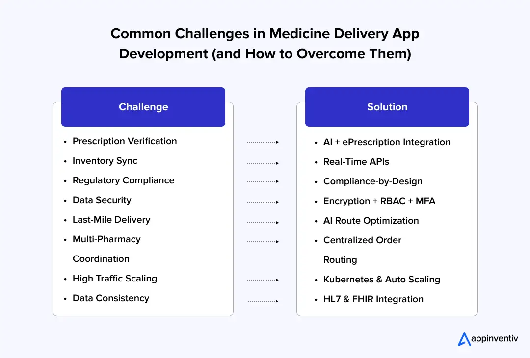 Medicine Delivery Development Challenges