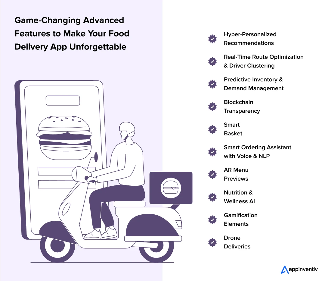 Game-Changing Advanced Features to Make Your Food Delivery App Unforgettable