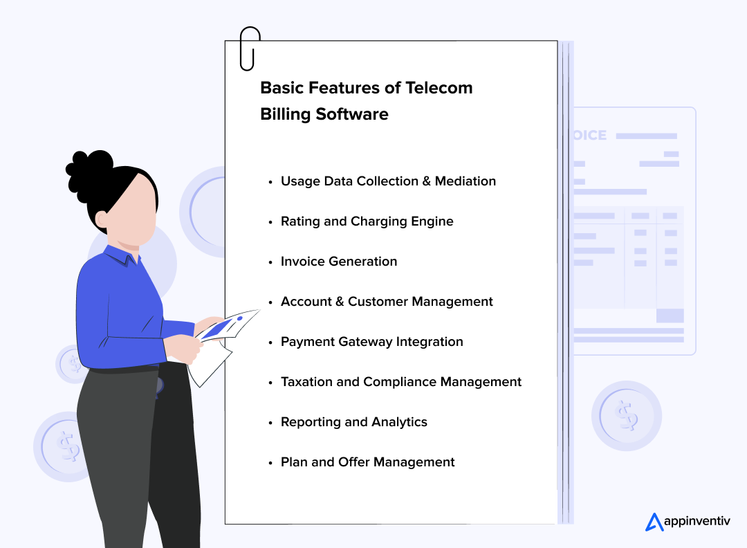 Basic Features of Telecom Billing Software
