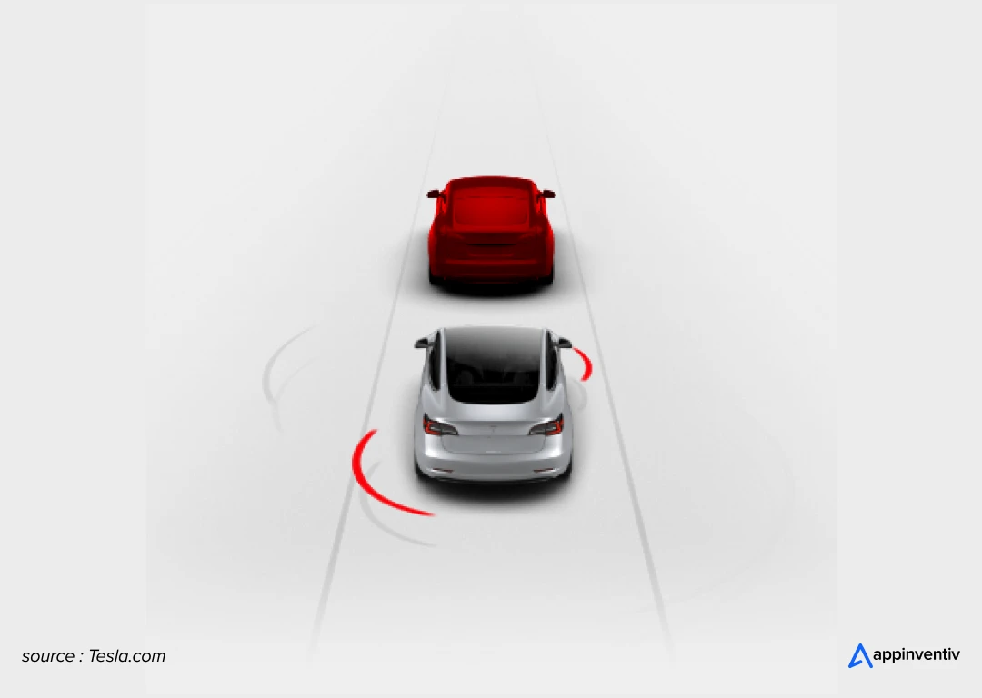 Automatic Emergency Braking in tesla autopilot