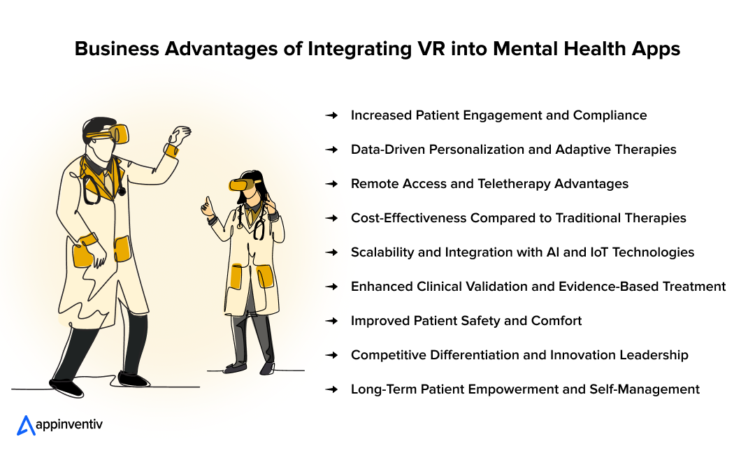  Business Advantages of Integrating VR into Mental Health Apps