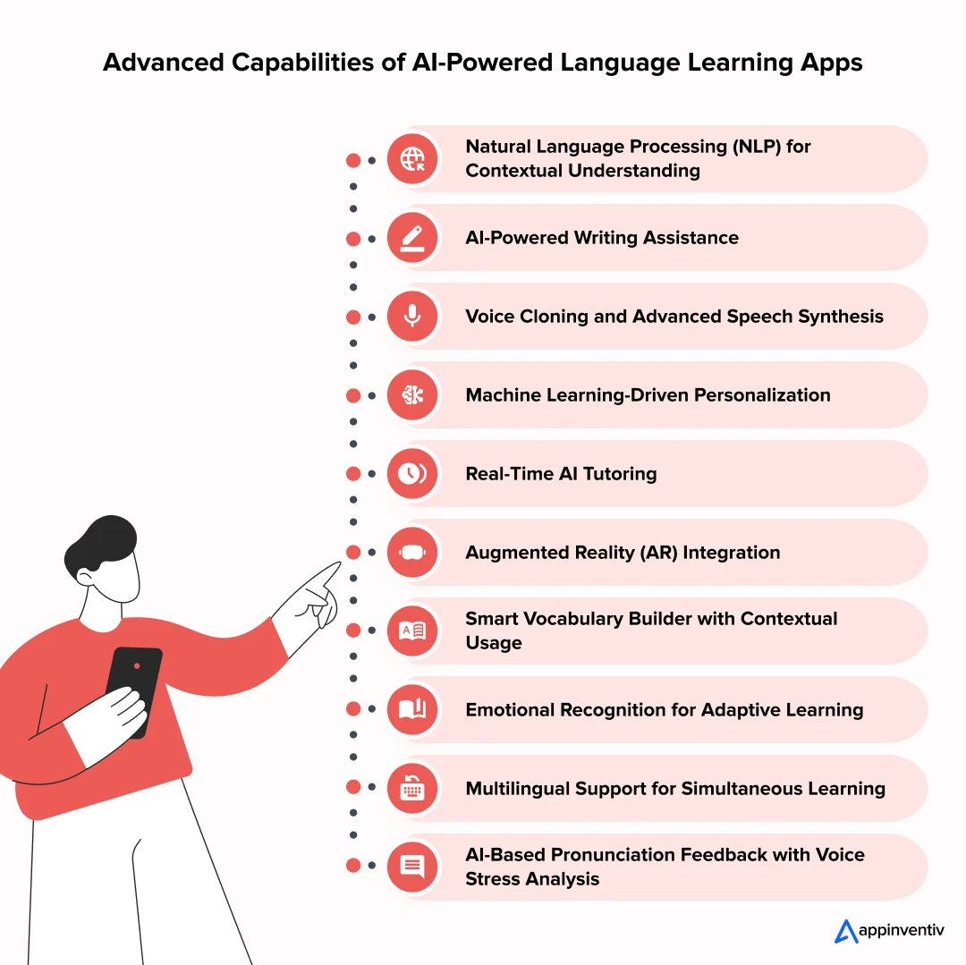 Advanced Capabilities of AI-Powered Language Learning Apps