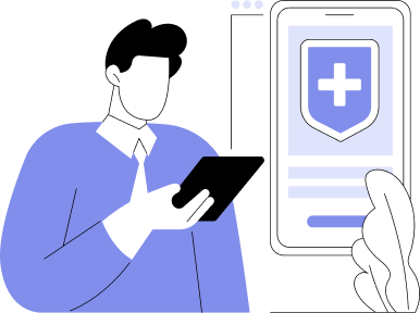 Healthcare cybersecurity alert with urgent call to secure patient data in 2025.