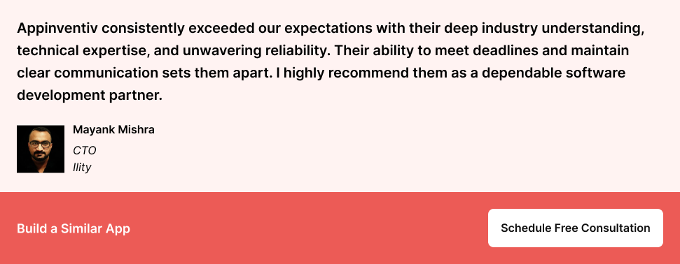 Ility CTO testimonial