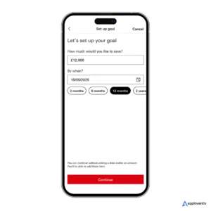 savings goal in HSBC app