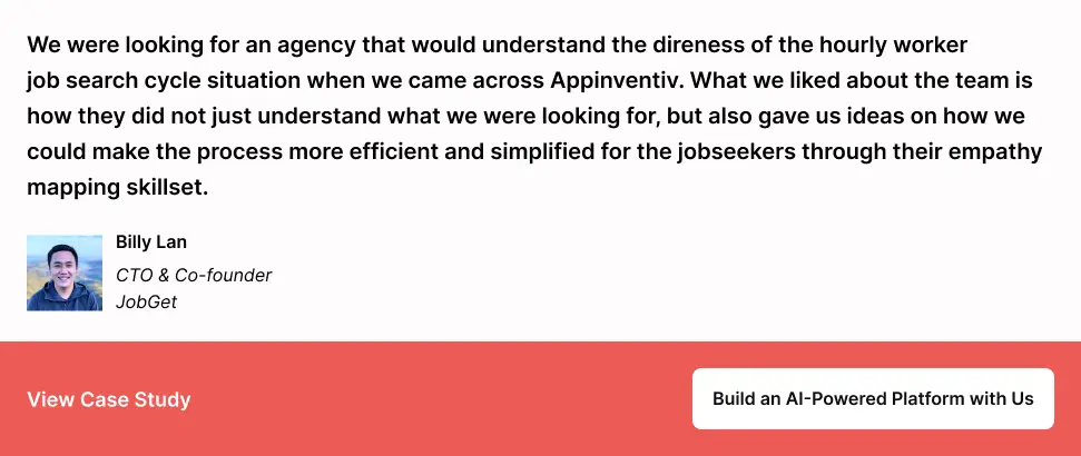Build an AI powered platform with us 