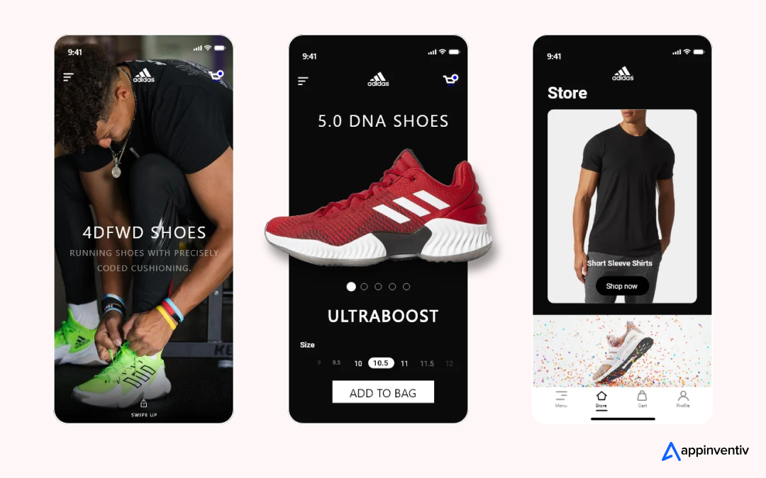 Appinventiv developed adidas app 