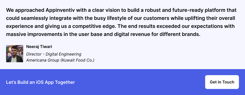 Testimonial from Americana Group 