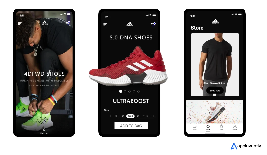We developed an end-to-end e-commerce application for Adidas