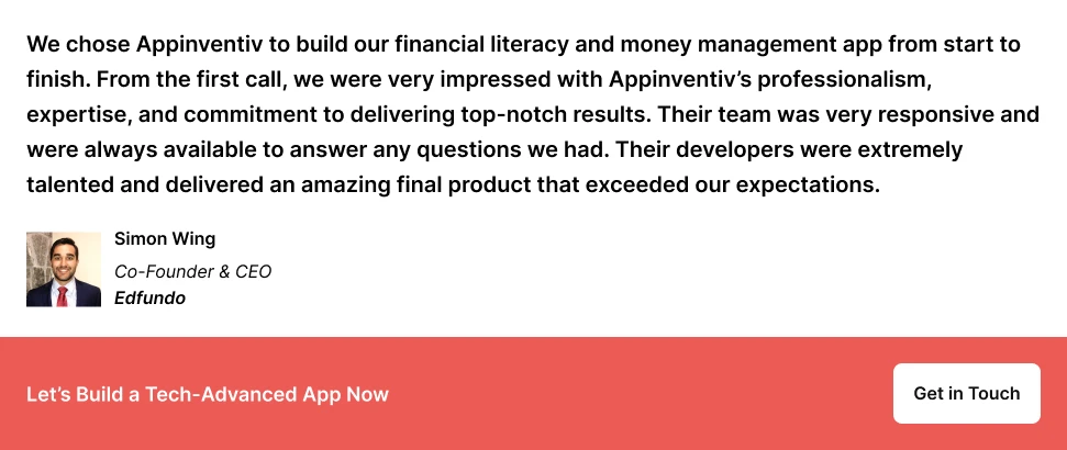 Testimonial from Edfundo