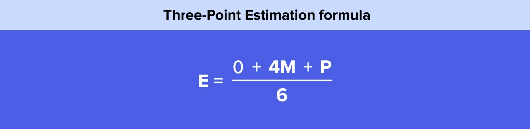 Three-Point Estimation formula Three-Point Estimation formula