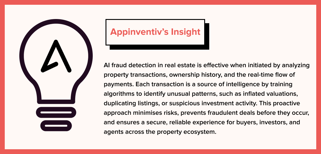 Appinventiv’s Insights on AI fraud detection in real estate