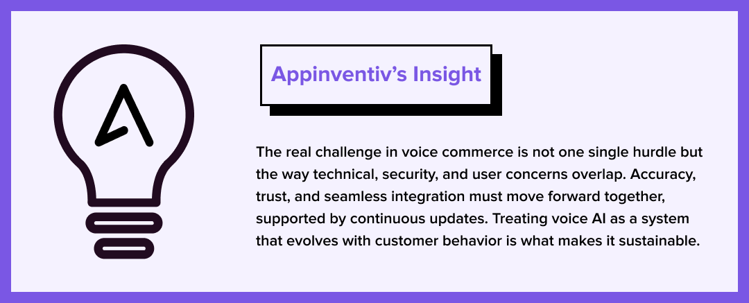 Appinventiv’s Insights on challenges of voice commerce