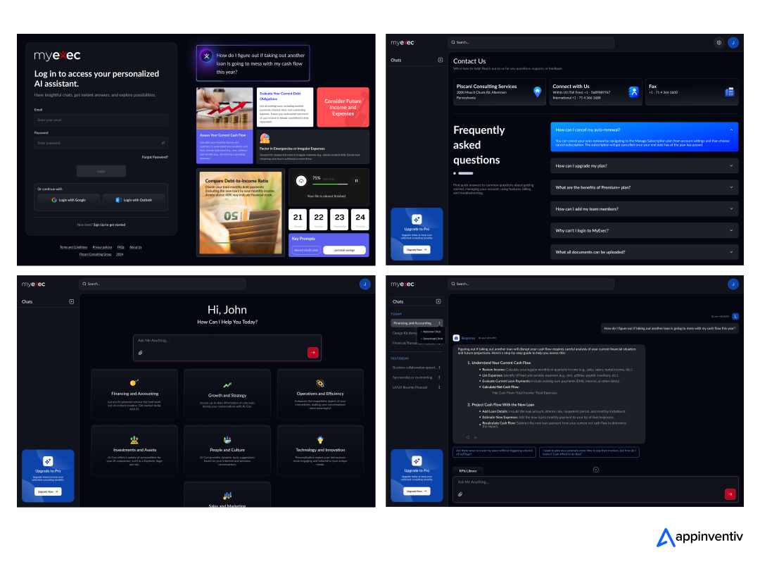 MyExec AI by Appinventiv for smarter decisions.