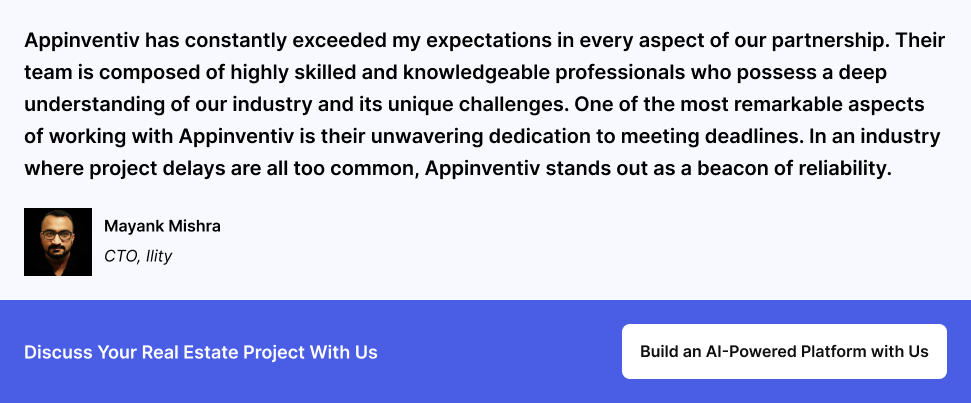 Discuss Your Real Estate Project With Us