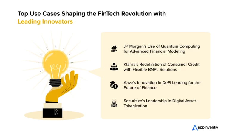 Top Use Cases of fintech leaders Top Use Cases of fintech leaders