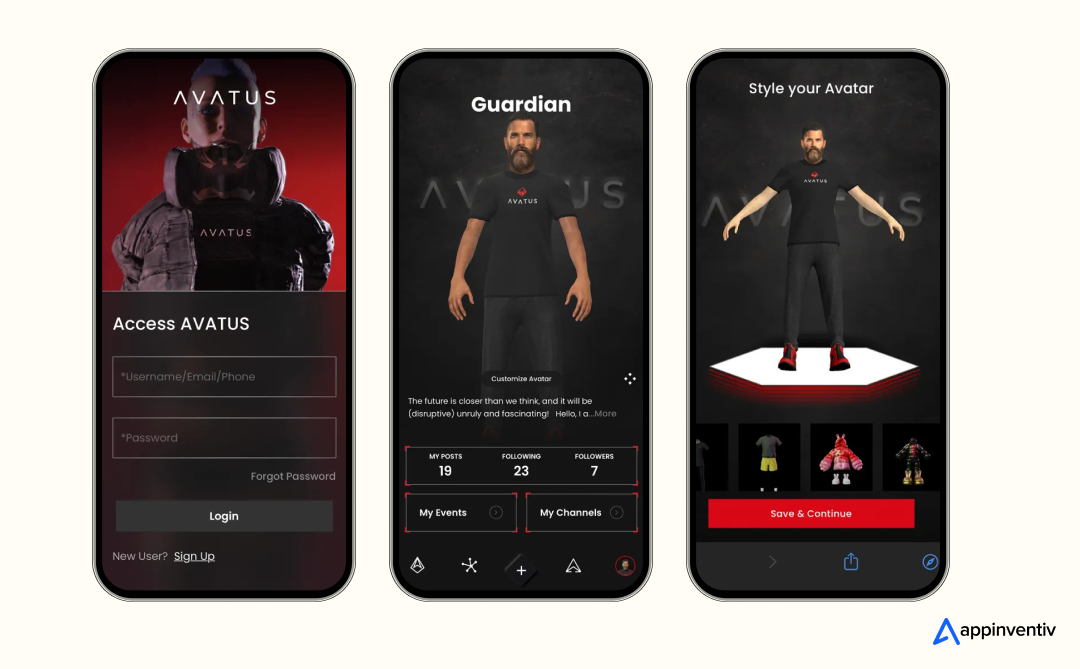 Our project, Avatus, an avatar-driven social networking platform
