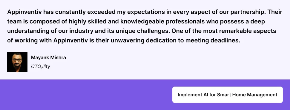 Implement AI for Smart Home Management