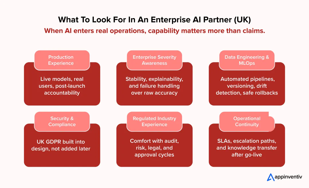 What To Look For In An Enterprise AI Partner (UK)