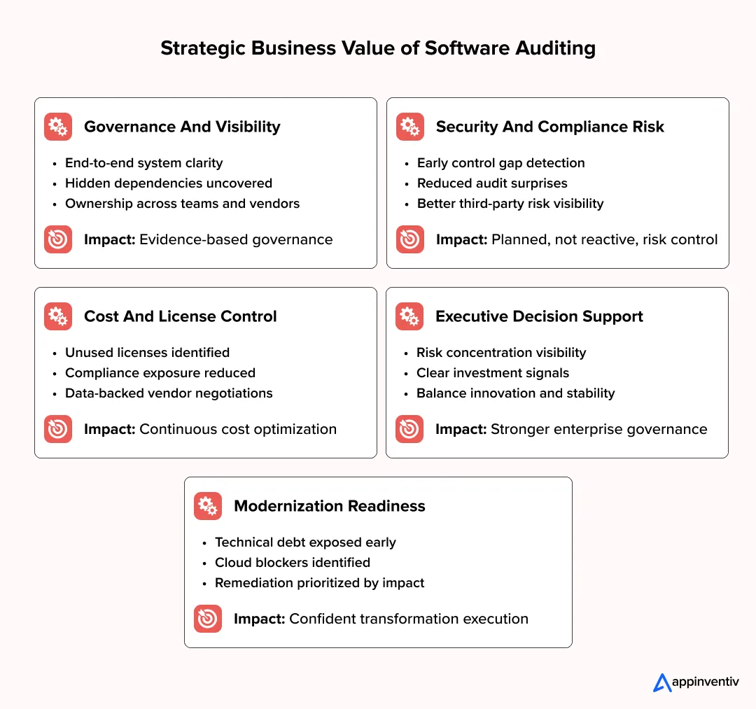 Strategic Business Value of Software Auditing