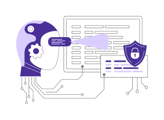 Banner prompting users to build secure, scalable AI solutions by sharing their project requirements.