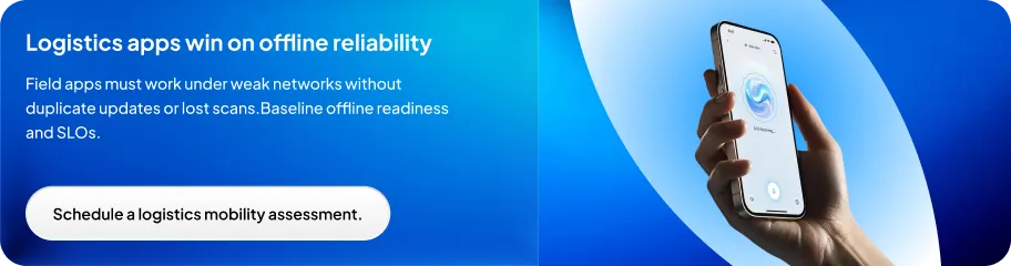 Appinventiv Insight: Logistics apps win on offline reliability