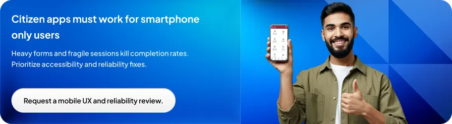 Appinventiv Insight: Citizen apps must work for smartphone-only users