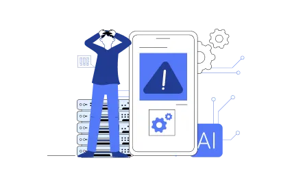 Call-to-action banner citing $4.4 million as the average enterprise cost of AI hallucinations, with a button to book a free assessment with Appinventiv.