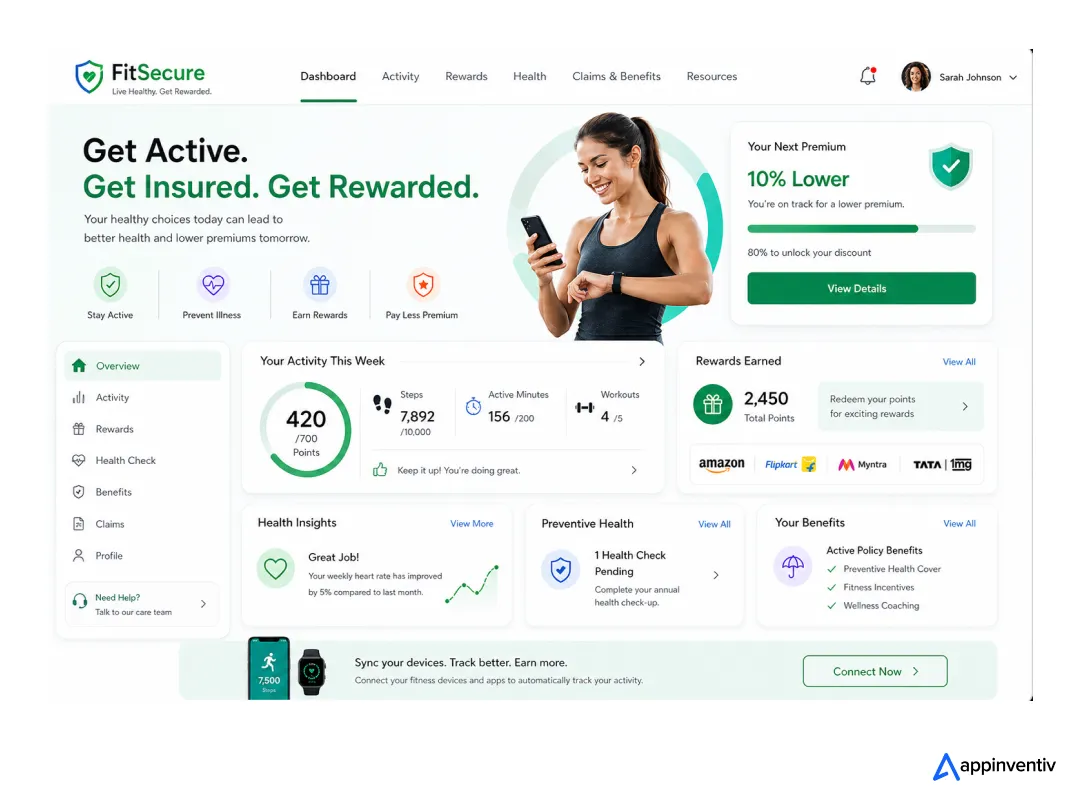 Insurance-Linked Fitness and Preventive Health Programs