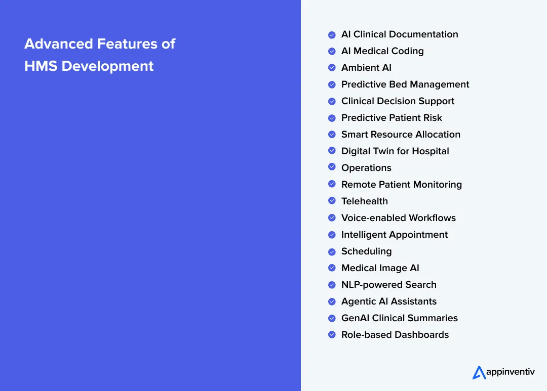 Advanced Features of HMS Development Advanced Features of HMS Development