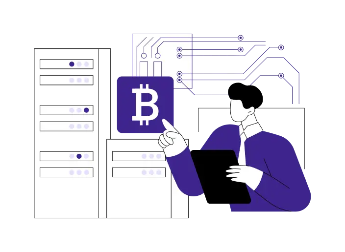AI-powered blockchain development services banner